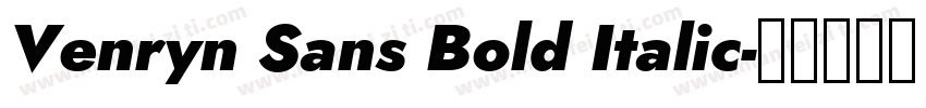Venryn Sans Bold Italic字体转换